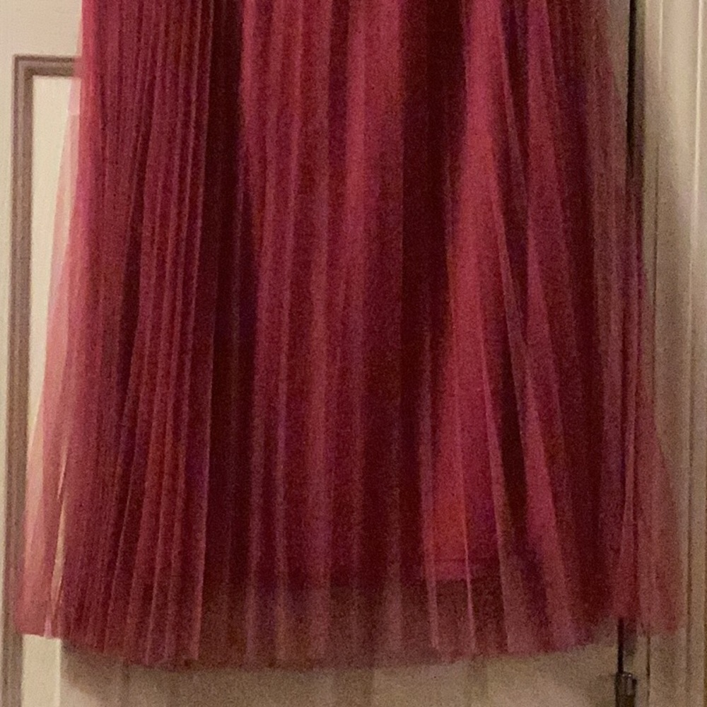 Solid Berry Whimsical Midi Large Skirt Fairy, Princess, Ballerina, Fanciful.